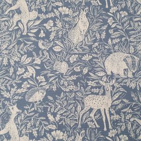 Coton enduit pvc country life denim