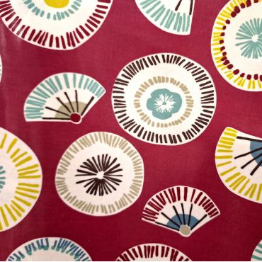 ENDUIT COCONINO DAIQUIRI 137CM ROND GRAPHIQUE FOND PRUNE