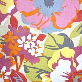 ENDUIT ZUMBA SHERBET 137CM PIVOINES ORANGE ET VERT