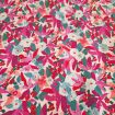 VISCOSE FLEURIE ROSE/ VERT 140CM  Nérida Hansen