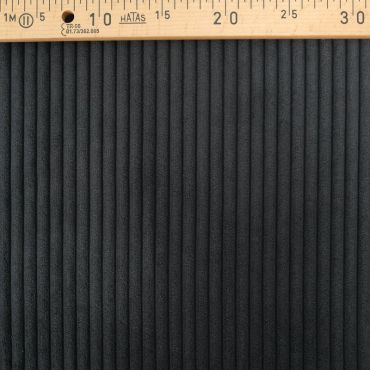 VELOURS HUGGY NOIR100%PE 140CM