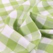Coton vichy vert olive garnds carreaux