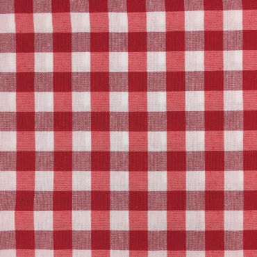 Coton vichy rouge cerise  petits carreaux