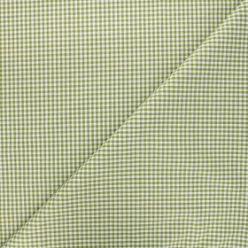 COTON  vichy bleu celadon petits carreaux 2.5mm