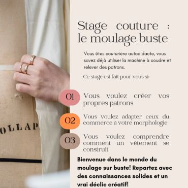 Stage moulage : 10-17 et 24 mai