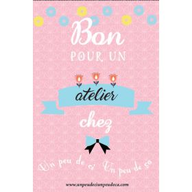 Bon pour un atelier - 38€