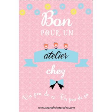 Bon pour un atelier - 38€