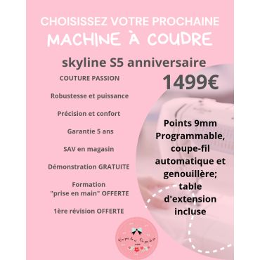 SKYLINE S5 anniversary-Machine à coudre électronique Janome
