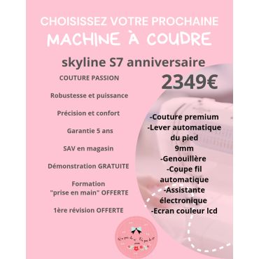 SKYLINE S7 anniversary-Machine à coudre électronique Janome