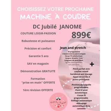 DC JUBILEE 150-Machine à coudre électronique Janome