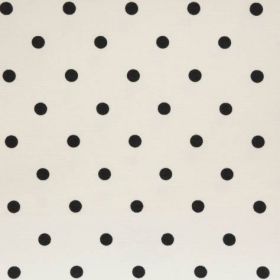 Full stop pvc pois noirs fond blanc
