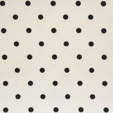 Full stop pvc pois noirs fond blanc