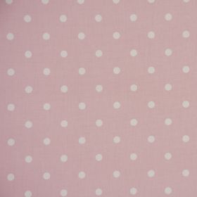 Enduit- Pois blancs fond rose