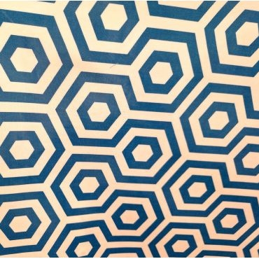 Enduit coupon-géométrie bleue