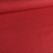 coupon coton enduit léger rouge à pois blancs