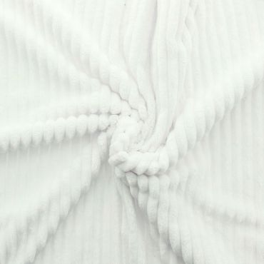 Velours Huggy ecru 100% polyester 140cm