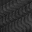 Coupon Velours grosses côtes uni noir