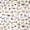 ALPHABET ANIMAUX coton enduit pvc 135cm