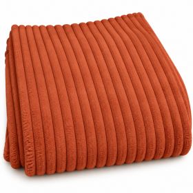 Coupon Velours très grosses côtes uni terra cota