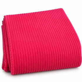Coupon Velours grosses côtes uni fuschia