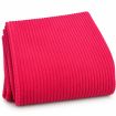 Coupon Velours grosses côtes uni fuschia