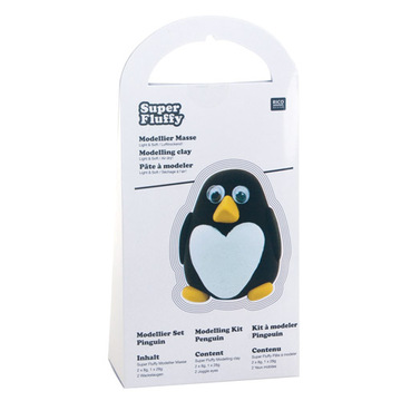 Pâte à Modeler Fluffy - Pingouin