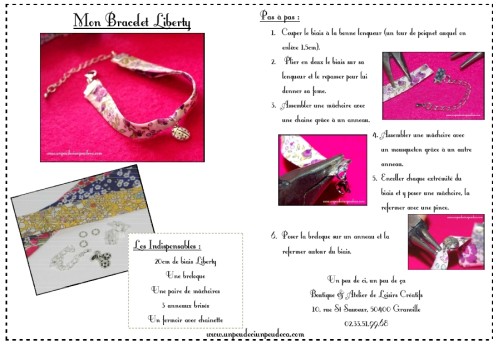 Tuto Bracelet Liberty