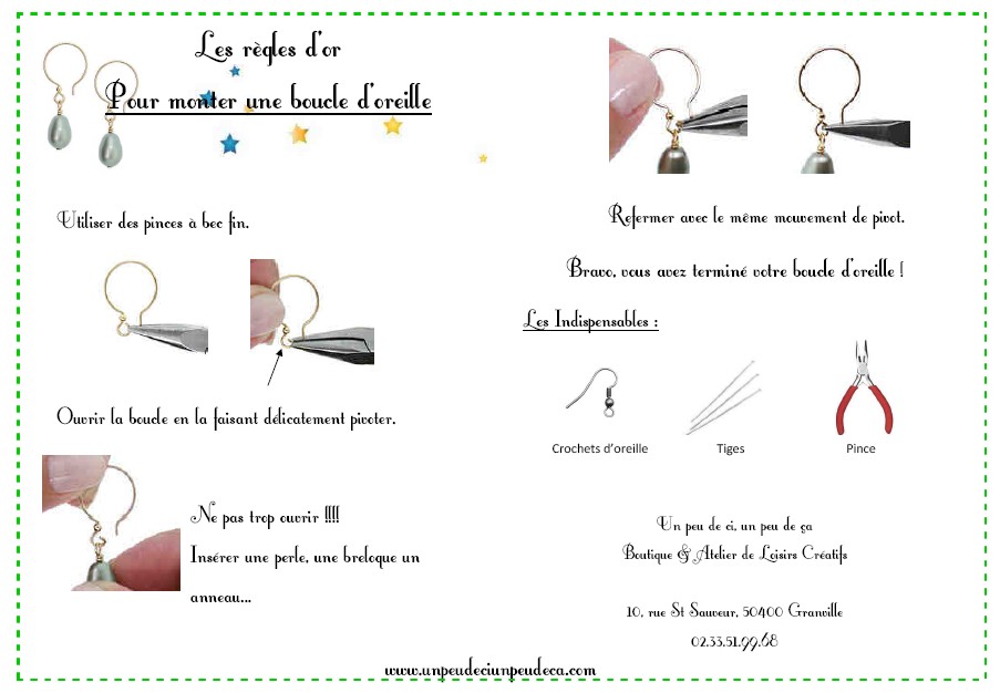 Tuto Boucles d'Oreille