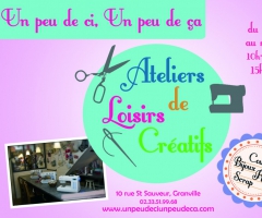 Le Planning des Ateliers d'Avril 2016