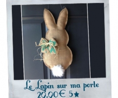 Un lapin sur ma porte