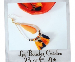 Les Boucles d'oreilles Créoles