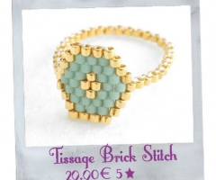 Le tissage Brick Stitch