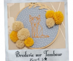 La broderie sur tambour