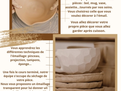 Céramique- Atelier décor - 1h