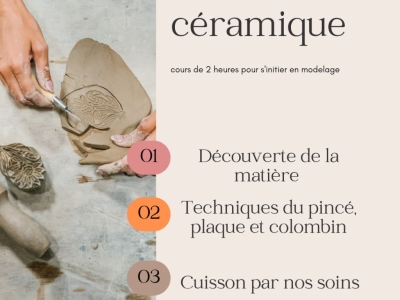 Céramique- Atelier initiation - 2h