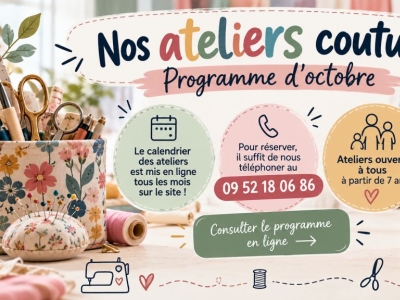 Le programme des Ateliers d'octobre
