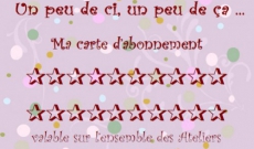 Ateliers à la carte